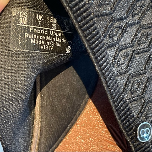 Bzees Vista Black Slide Sandal Comfort Slip On Wedge Heel Women’s Size 9M - Picture 7 of 9